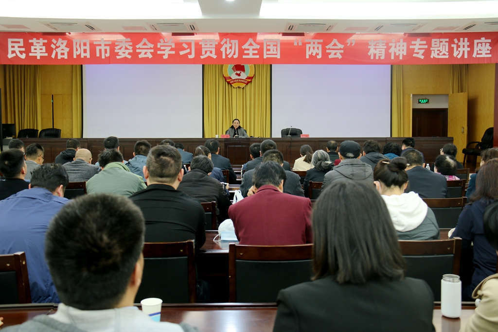 民革洛阳市委会学习贯彻全国“两会”精神